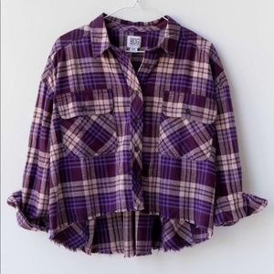 BDG Rayne Flannel Plaid Button-Down Shirt
